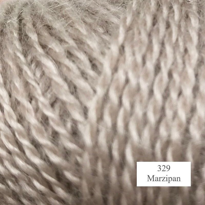 329 Marzipan Mohair and Wool Yarn from Onion is available to buy online from UK wool shop, Ida's House.