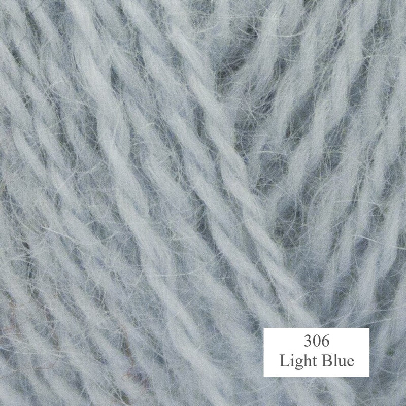 306 Light Blue Mohair and Wool Yarn from Onion is available to buy online from UK wool shop, Ida's House.