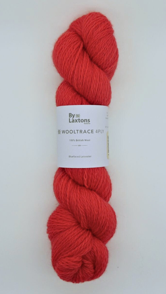 Wooltrace 4 ply_Poppy_is available online from Idas House 