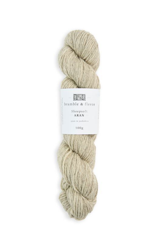 Bramble & Fleece Sheepsoft Aran from Ida's House yarn shop in Lewes.
