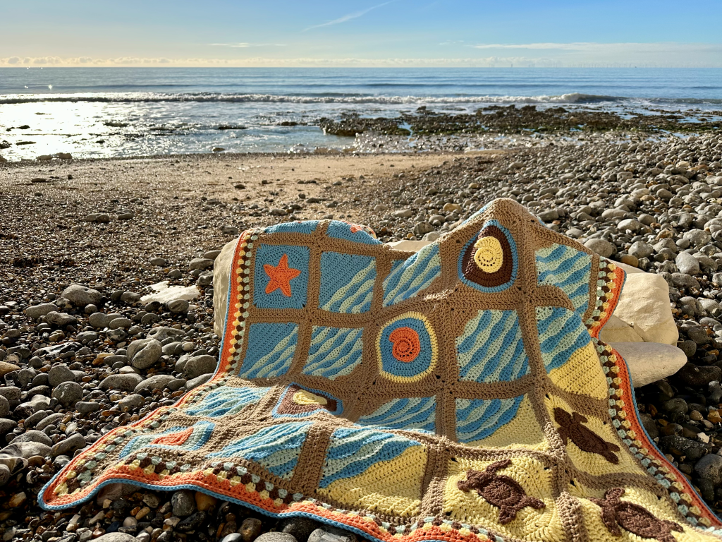 Coastal Calm Blanket Crochet Kit