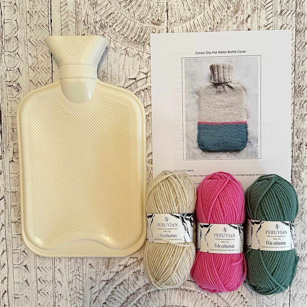 Hot Water Bottle Knitting Kit