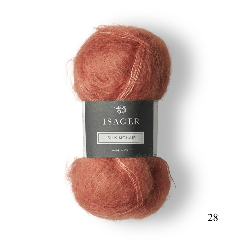 28 Isager Silk Mohair is available to buy online from UK wool shop, Ida's House.