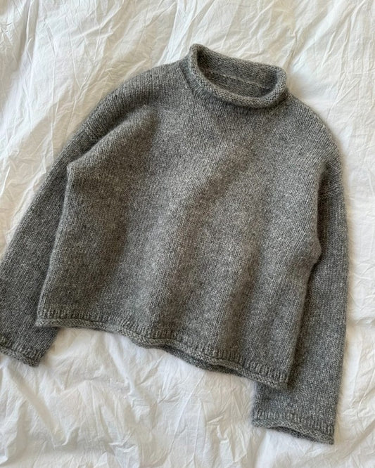 The result of the PetiteKnit Cloud Sweater Pattern - Hard Copy
