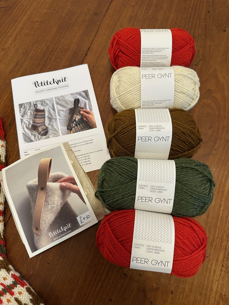 Celeste Christmas Stocking Knitting Kit