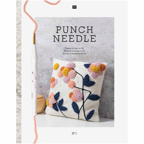 The Rico Punch Needle Book no 1 is available to buy online from UK wool shop, Ida's House.
