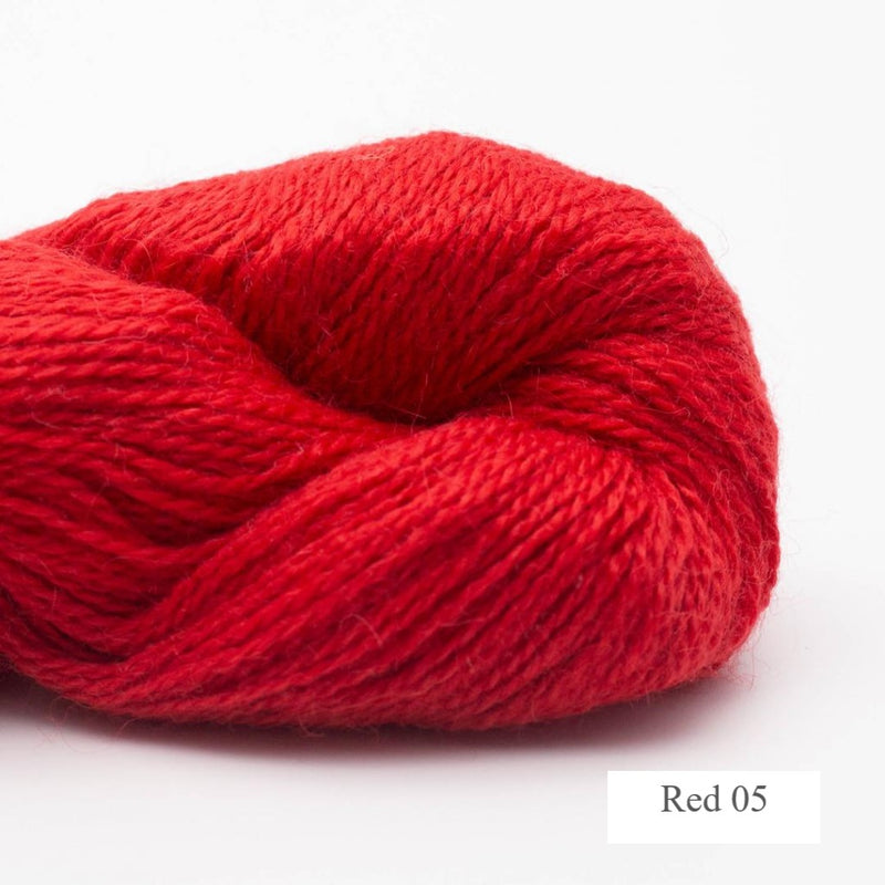 Red BC Garn Baby Alpaca Yarn - Light Fingering yarn is available to buy online from UK wool shop, Ida's House.