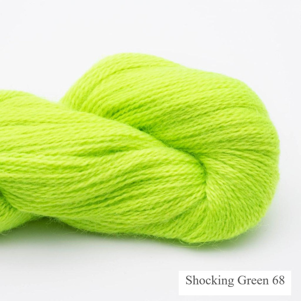 Shocking Green BC Garn Baby Alpaca Yarn - Light Fingering yarn is available to buy online from UK wool shop, Ida's House.