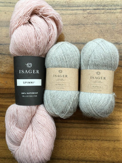 The Odette Shawl Isager Knitting Kit is available to buy online from UK wool shop, Ida's House.