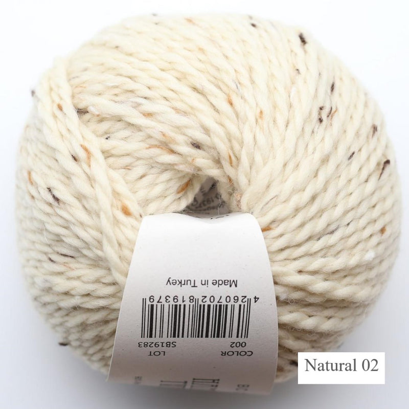 Natural Hamilton Tweed yarn from BC Garn is available to buy online from UK wool shop, Ida's House.