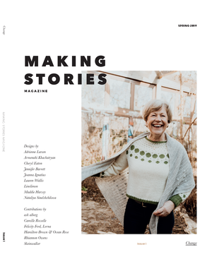 Making Stories Magazine Issue 1 is available to buy online from UK wool shop, Ida's House.