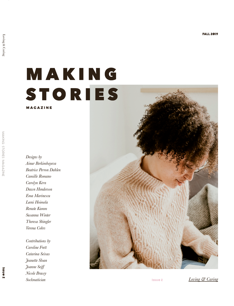 Making Stories Magazine Issue 2 is available to buy online from UK wool shop, Ida's House.