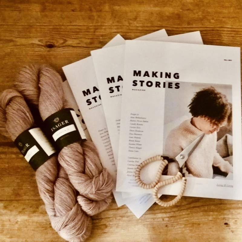 Making Stories Magazine Issue 2 is available to buy online from UK wool shop, Ida's House.
