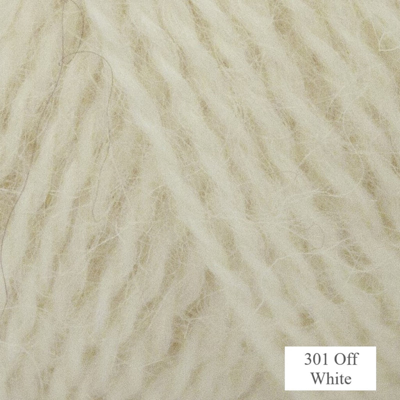 301 Off white Mohair and Wool Yarn from Onion is available to buy online from UK wool shop, Ida's House.