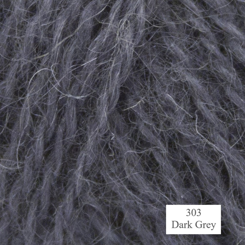 303 Dark Grey Mohair and Wool Yarn from Onion is available to buy online from UK wool shop, Ida's House.