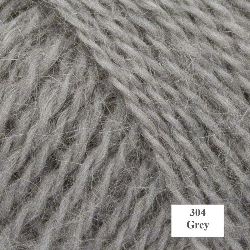 304 Grey Mohair and Wool Yarn from Onion is available to buy online from UK wool shop, Ida's House.