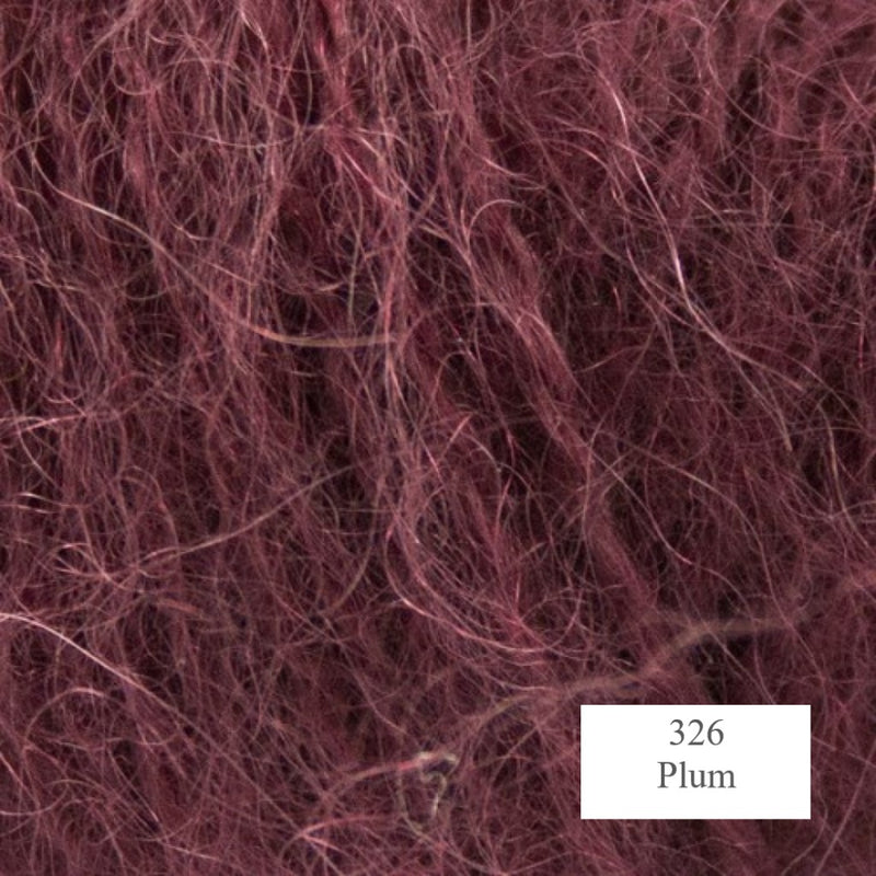 326 Plum Mohair and Wool Yarn from Onion is available to buy online from UK wool shop, Ida's House.