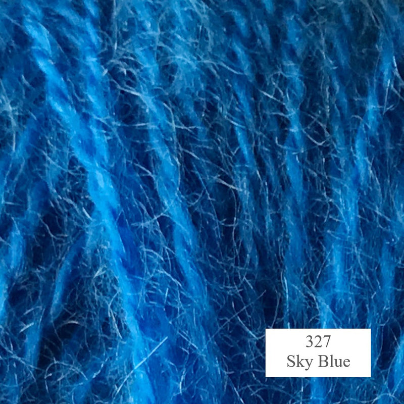 327 Sky Blue Mohair and Wool Yarn from Onion is available to buy online from UK wool shop, Ida's House.