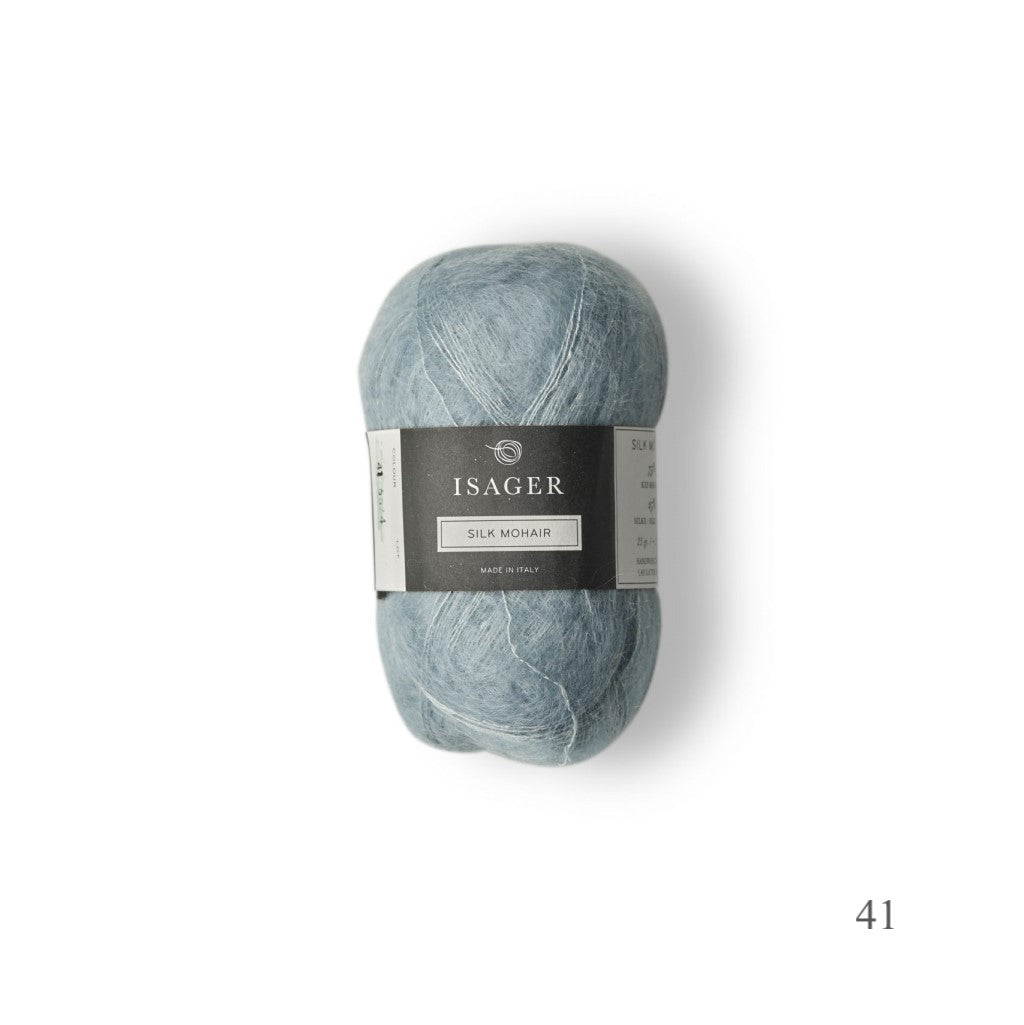 41 Isager Silk Mohair is available to buy online from UK wool shop, Ida's House.