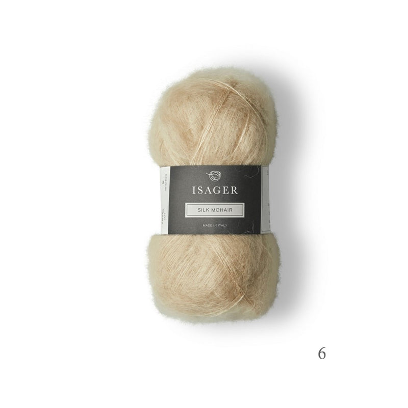 6 Isager Silk Mohair is available to buy online from UK wool shop, Ida's House.
