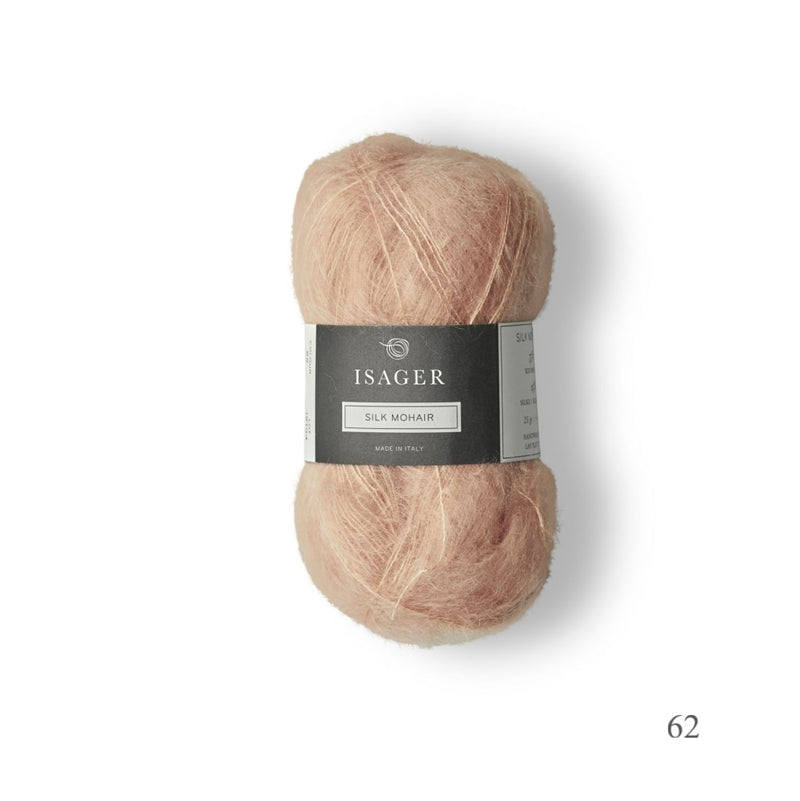 62 Isager Silk Mohair is available to buy online from UK wool shop, Ida's House.