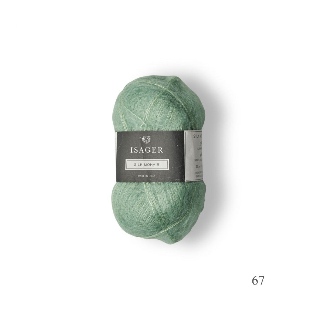 67 Isager Silk Mohair is available to buy online from UK wool shop, Ida's House.